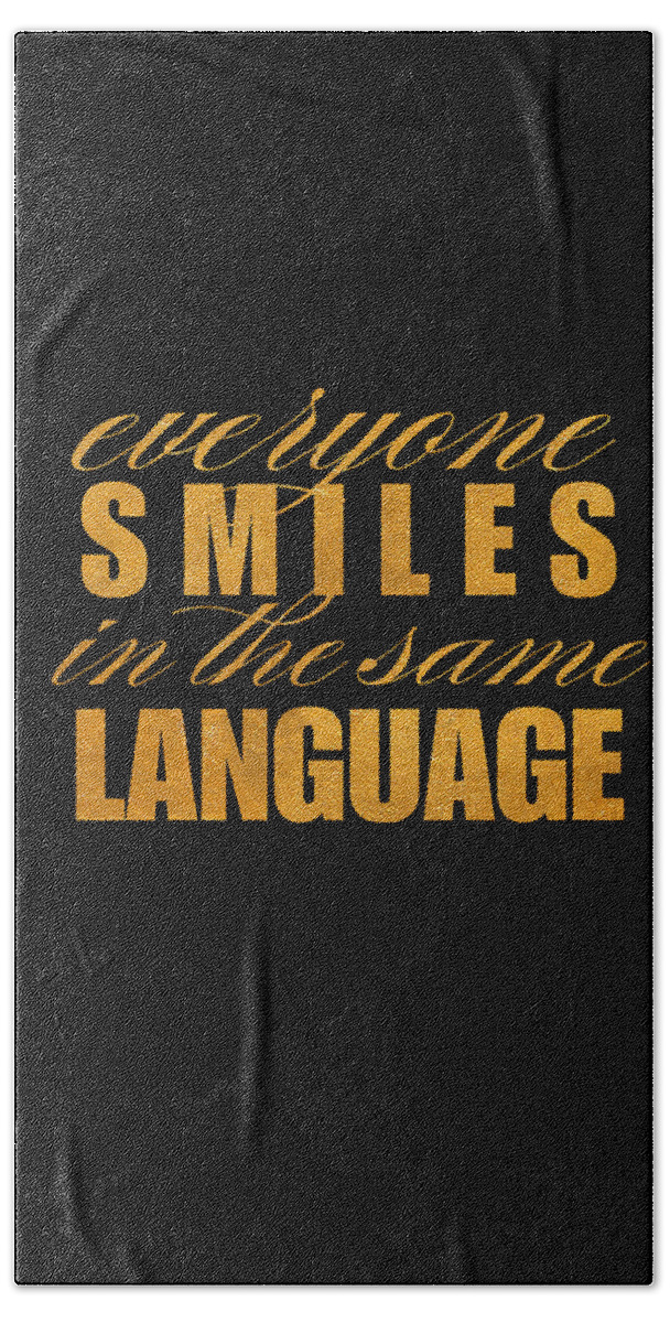 Smile Beach Towel featuring the digital art Smile Imagine I by South Social Graphics