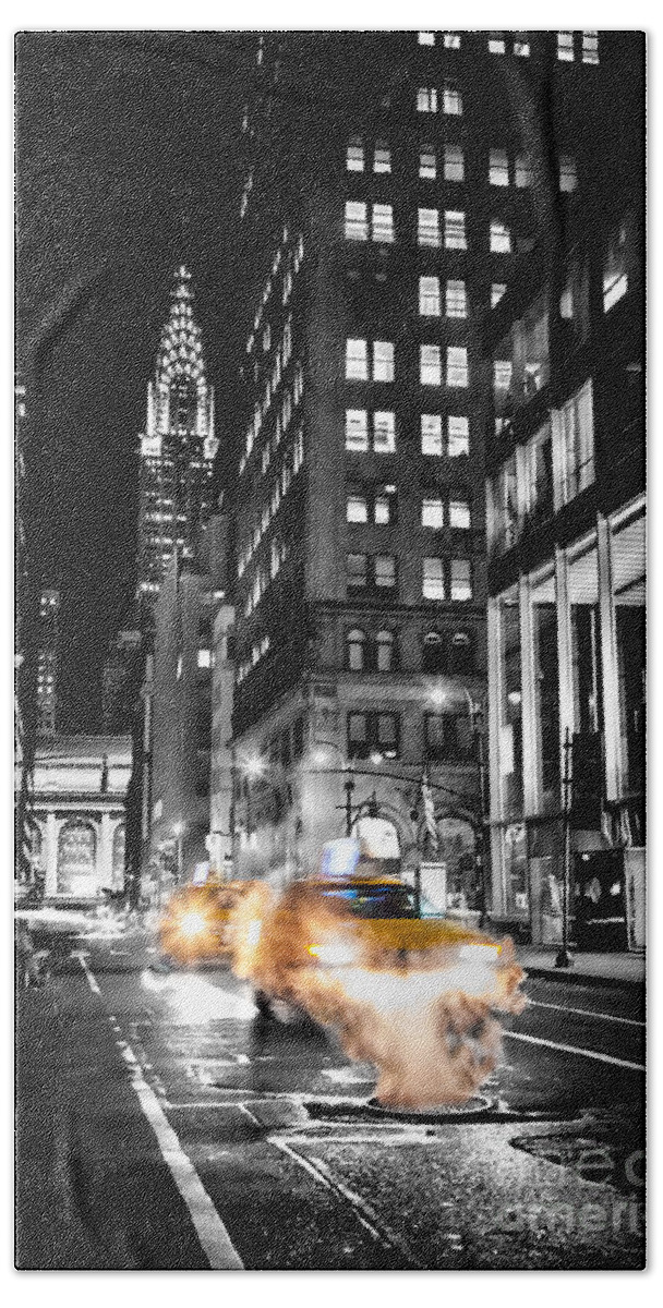 New York Beach Towel featuring the photograph Smoking Streets Of New York by Az Jackson