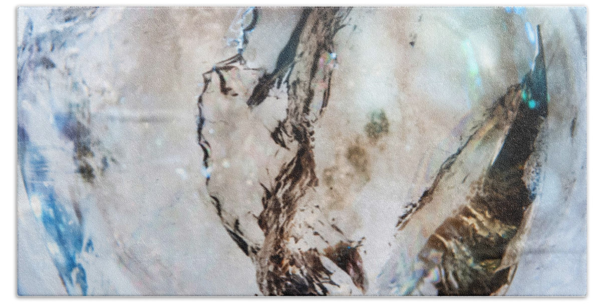 Crystal Beach Towel featuring the photograph Smoky Quartz Crystal by Jenny Rainbow