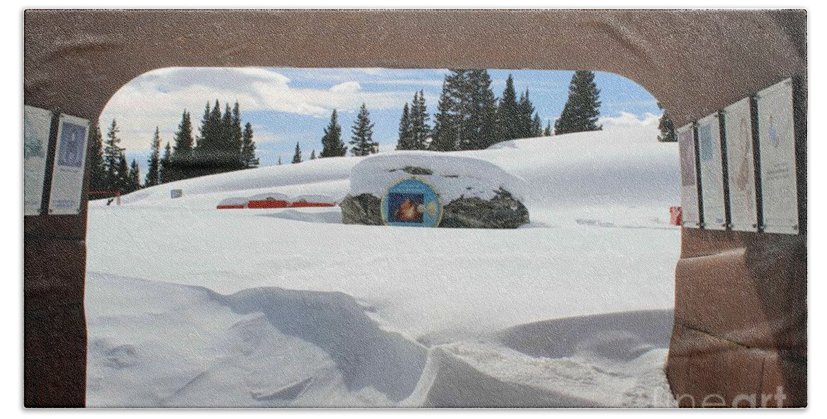 Colorado Beach Towel featuring the photograph Snow Daze by Fiona Kennard