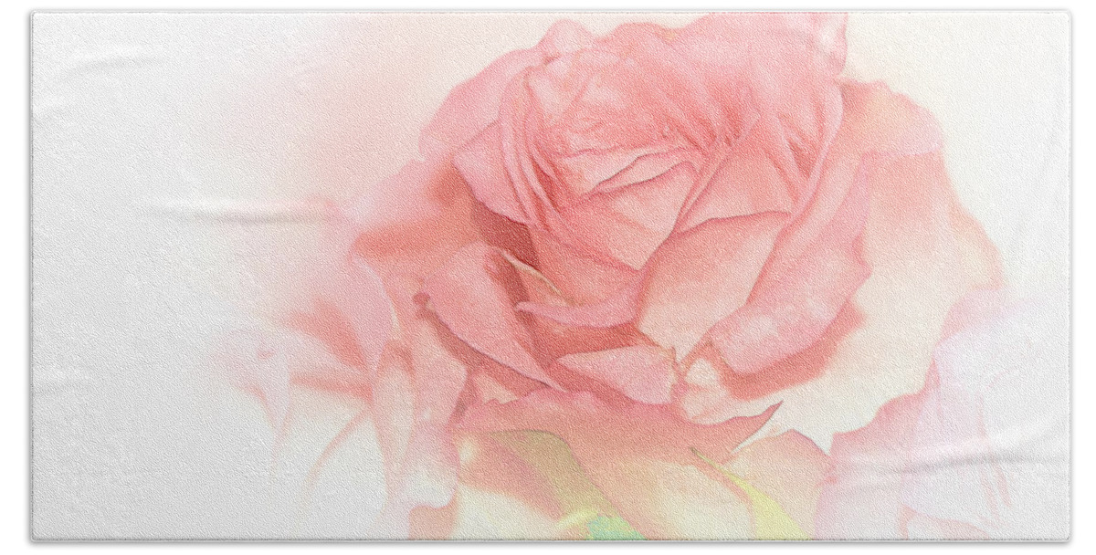 Rose Beach Towel featuring the photograph Softly Pink by Bonnie Willis