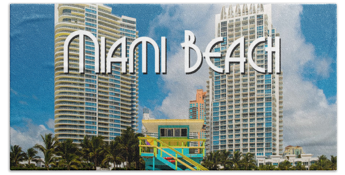 Architecture Beach Towel featuring the photograph South Beach by Raul Rodriguez