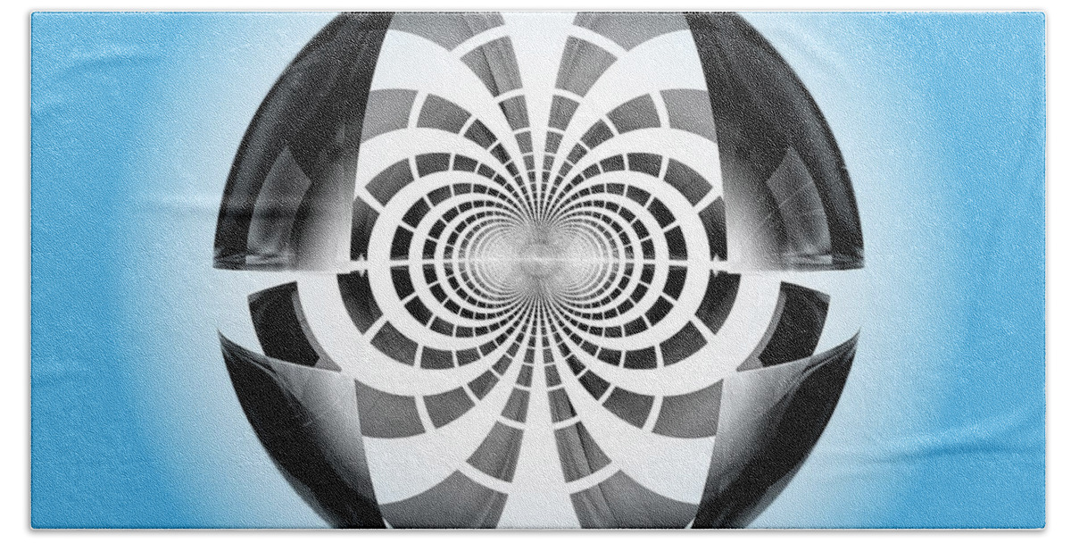 Fractal Beach Sheet featuring the digital art Spheroid by Gary Blackman