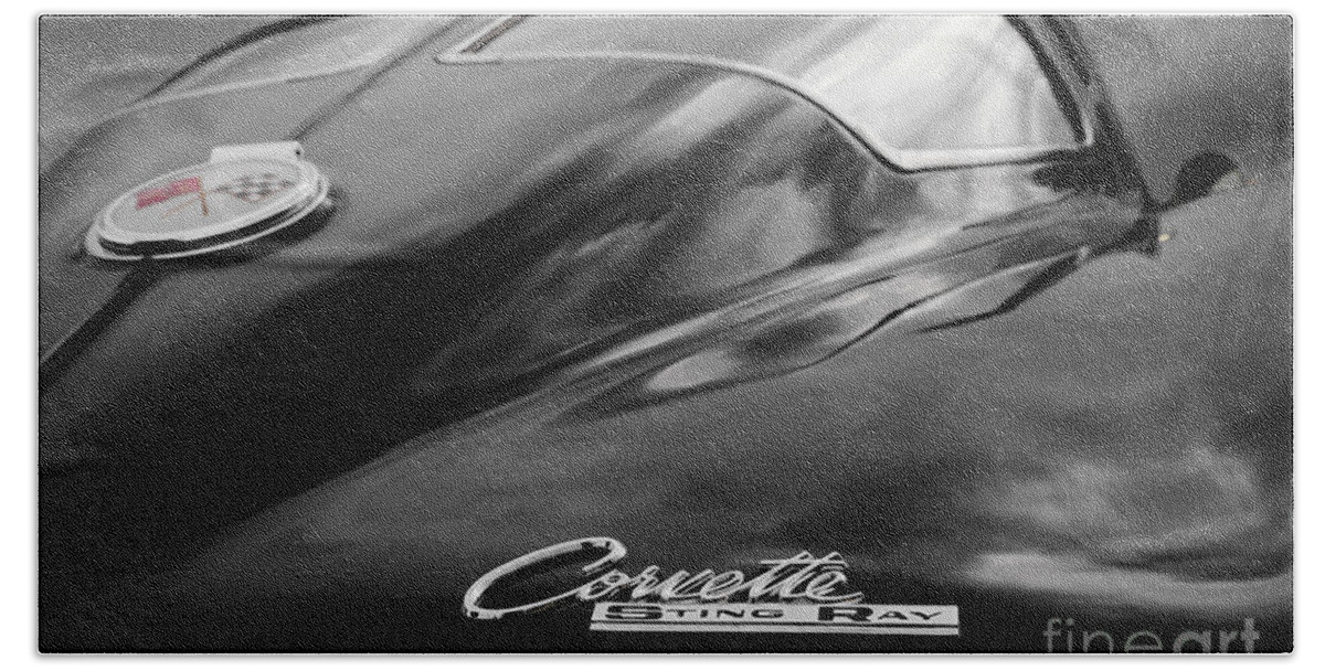 1963 Corvette Beach Sheet featuring the photograph Split Window by Dennis Hedberg