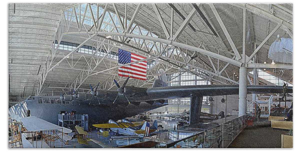 Spruce Goose Beach Towel featuring the photograph Spruce Goose by Michelle Calkins