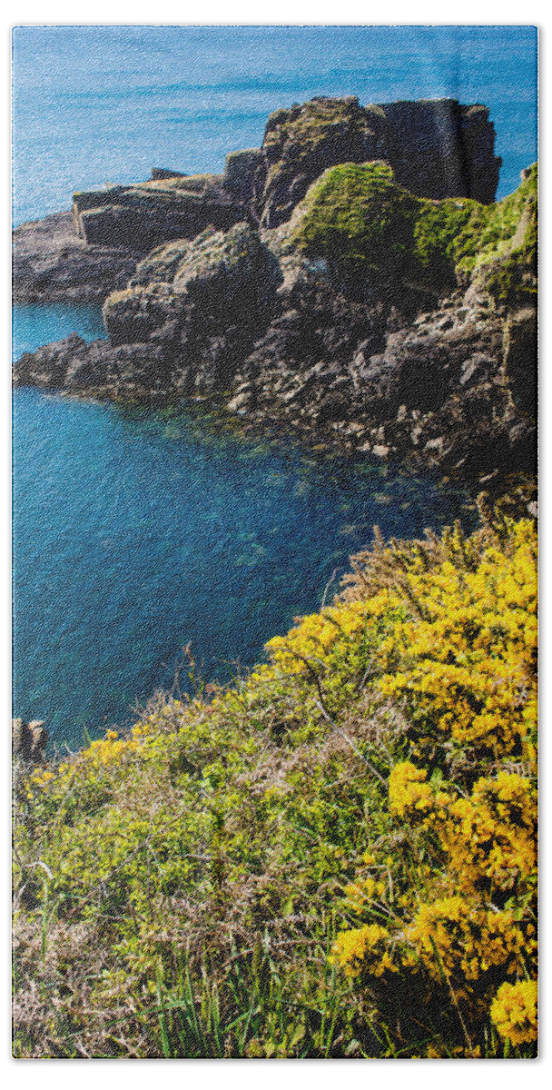 Birth Place Beach Towel featuring the photograph St Non's Bay West Wales by Mark Llewellyn