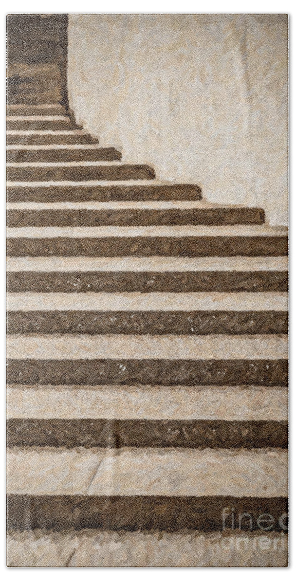 Staircase Beach Towel featuring the photograph Stairs by Liz Leyden