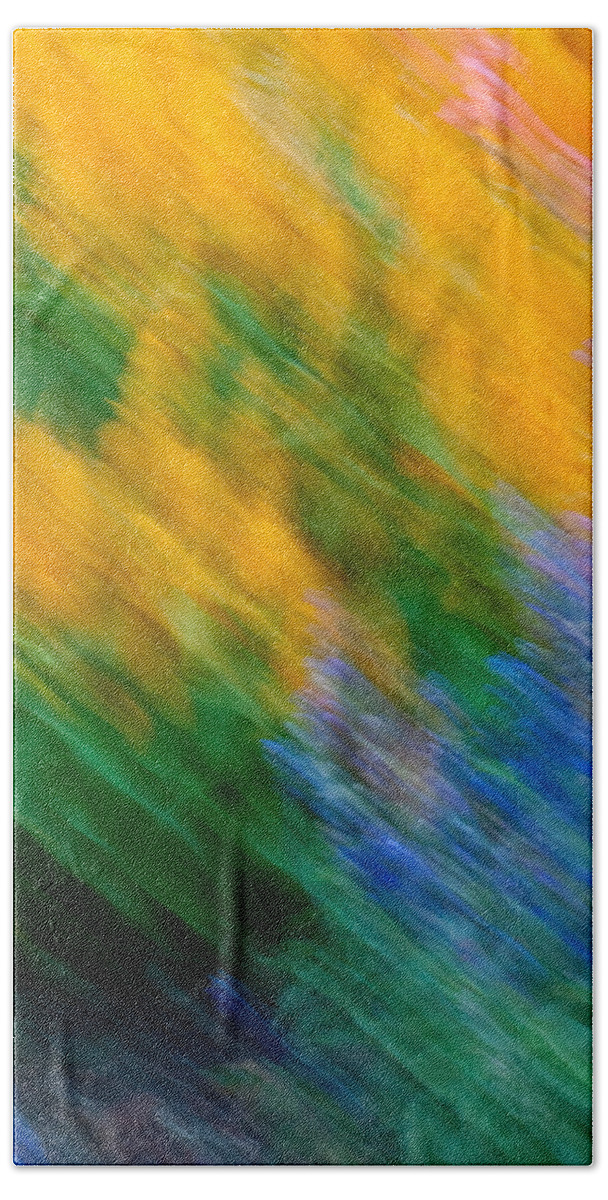 Abstract Beach Towel featuring the photograph Staying In Motion by Christie Kowalski