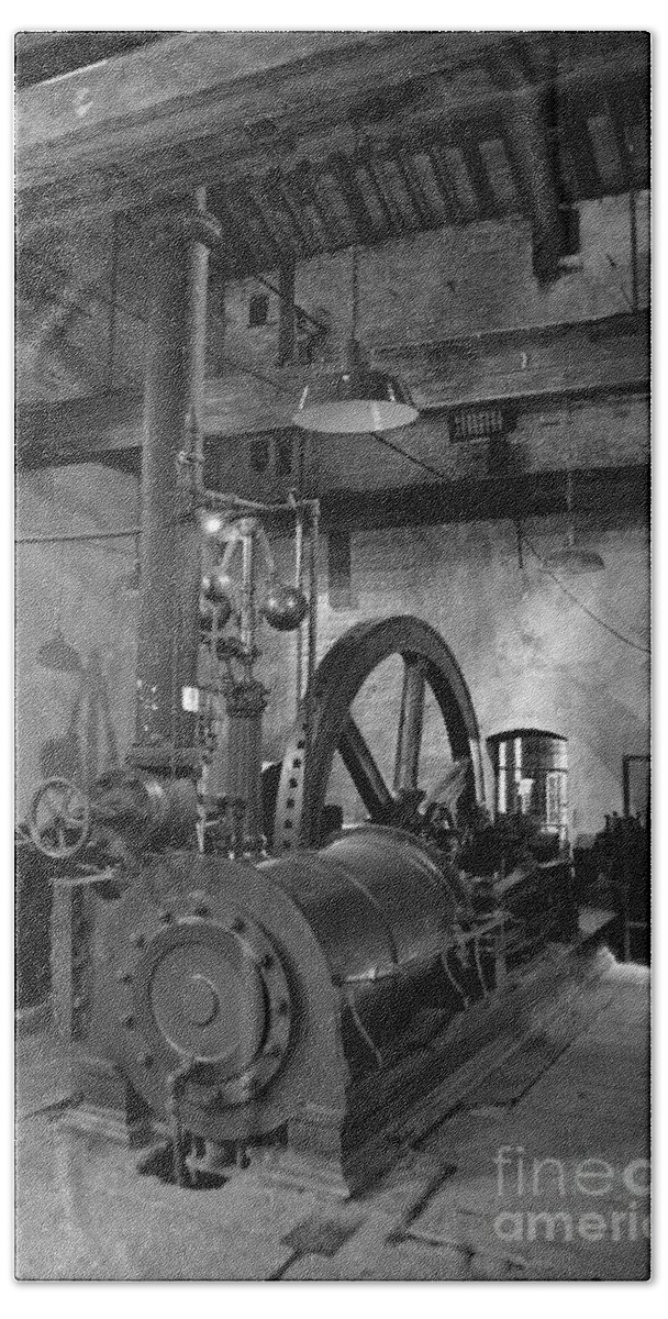Steam Engine Beach Sheet featuring the photograph Steam engine at Locke's Distillery by RicardMN Photography