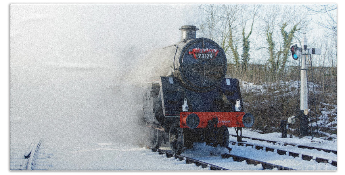 Steam Beach Towel featuring the photograph Steam Up by David Birchall