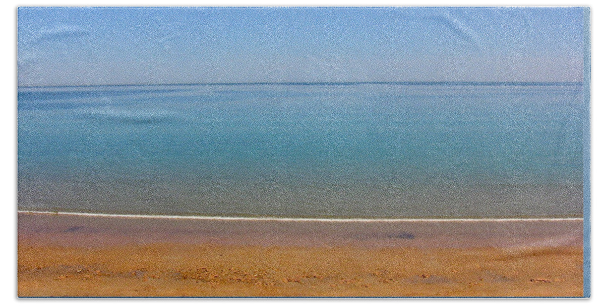 Landscape Beach Sheet featuring the photograph Stillness by Jocelyn Kahawai