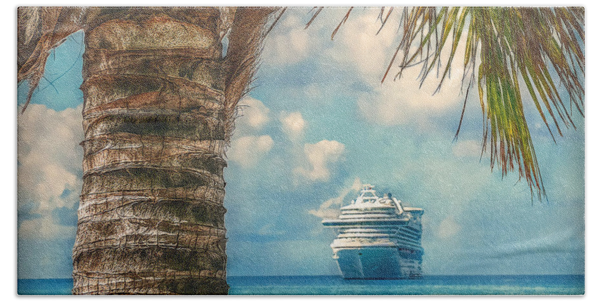 Destination Beach Sheet featuring the photograph Stopover in Paradise by Hanny Heim