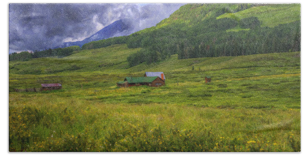 Ranch Beach Towel featuring the photograph Storm Over Lizard Head Wilderness by Priscilla Burgers