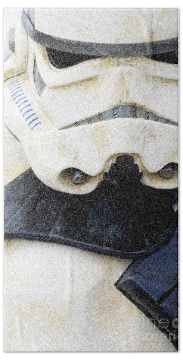 Stormtrooper Beach Towel featuring the photograph Stormtrooper by David Lichtneker