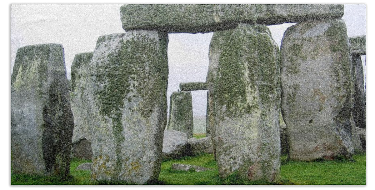 Stonehenge Beach Towel featuring the photograph Straight Through by Denise Railey