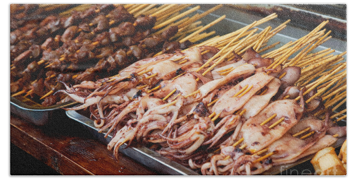 Street Food Beach Towel featuring the photograph Street Food, China by David Davis