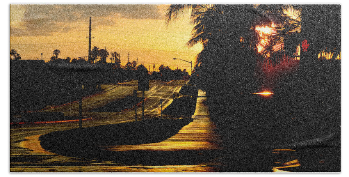 Beach Road Beach Towel featuring the photograph Street Of Dreams by Laura Fasulo