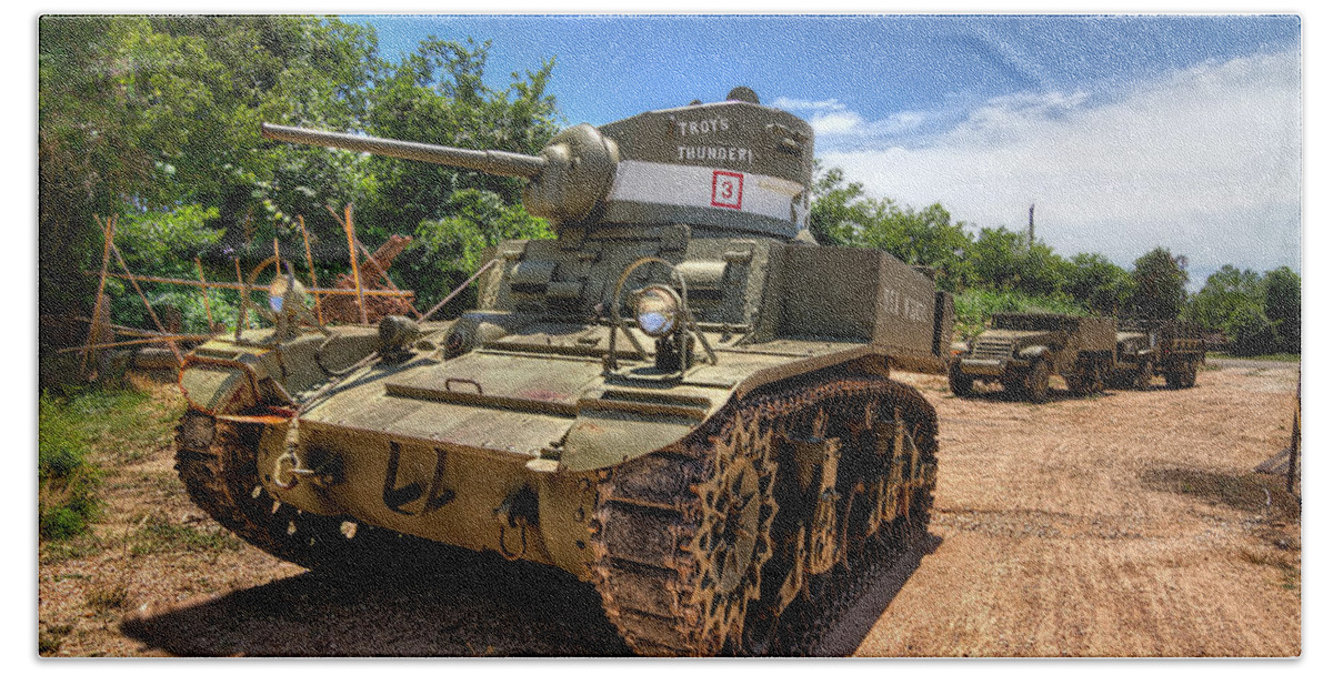 Tim Stanley Beach Towel featuring the photograph Stuart Tank by Tim Stanley