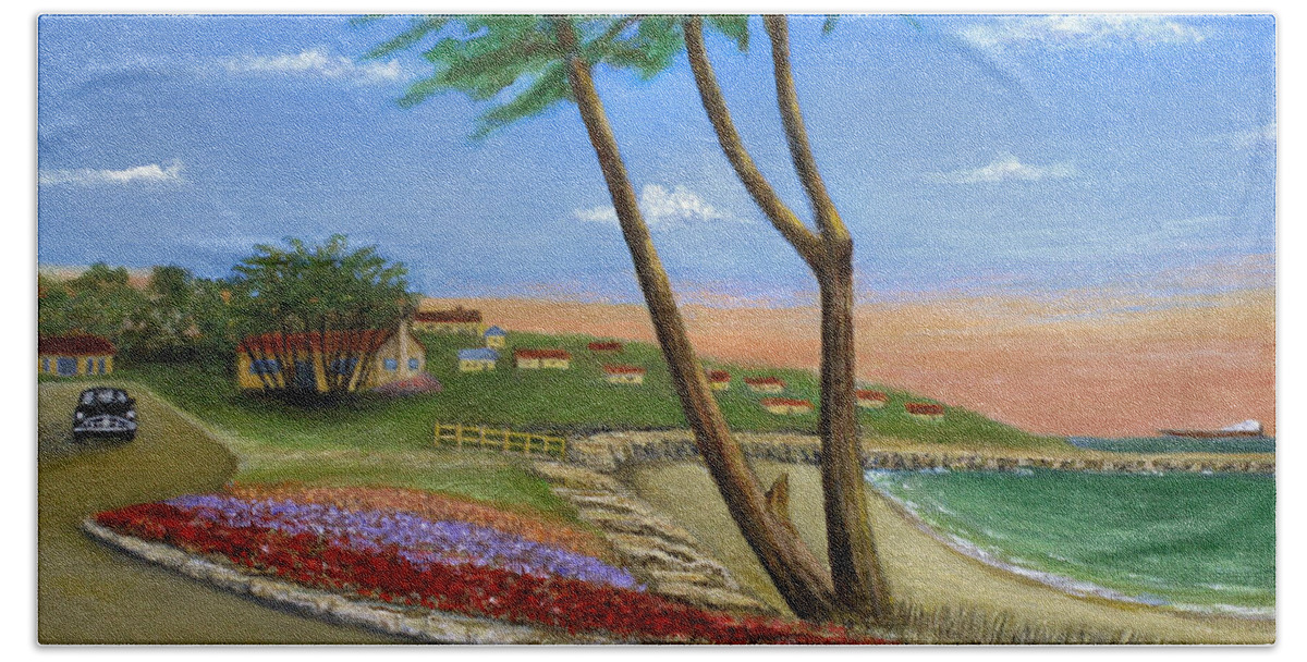 California Beach Towel featuring the painting Sunday Drive by Gordon Beck
