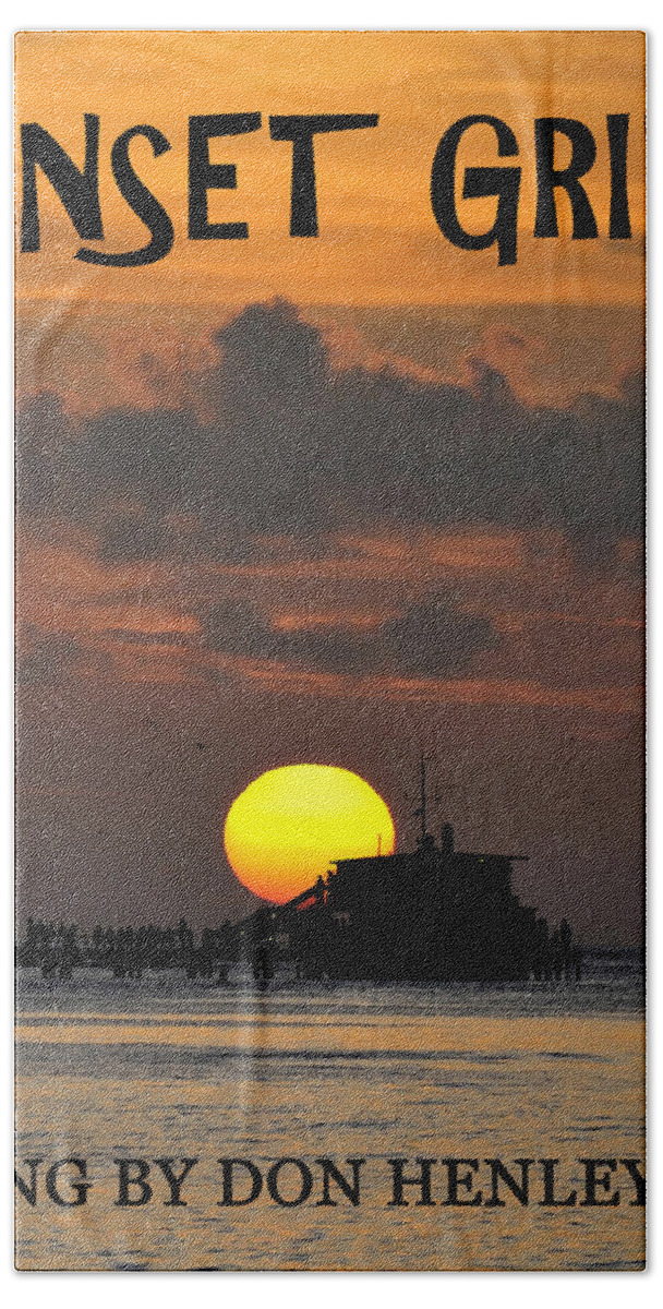 Sunset Grill Beach Towel featuring the photograph Sunset Grill Don Henley 1984 by David Lee Thompson