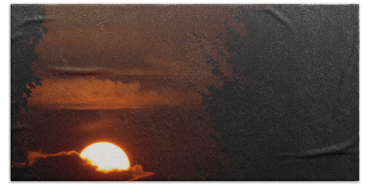 Airport Beach Towel featuring the photograph Sunset by Miguel Winterpacht