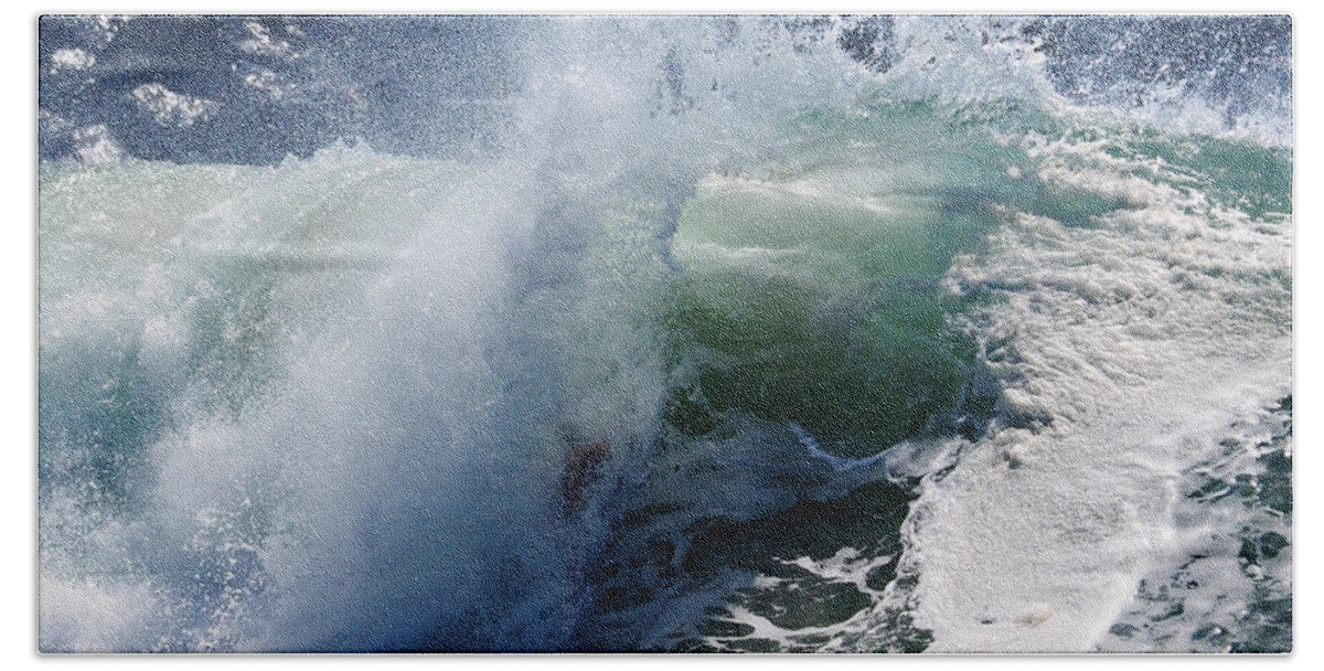 Big Surf Beach Towel featuring the photograph Swim Lessons by Joe Schofield