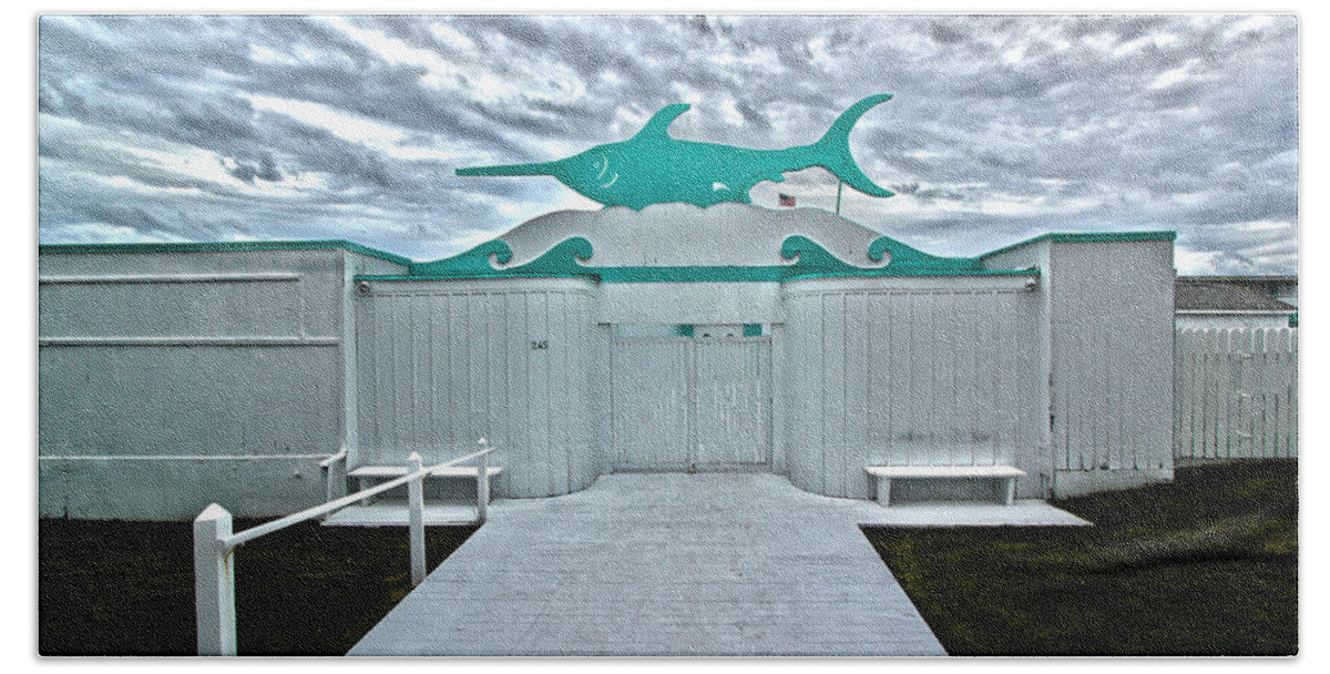 Swordfish Beach Towel featuring the photograph Swordfish Beach Club I by Robert Seifert
