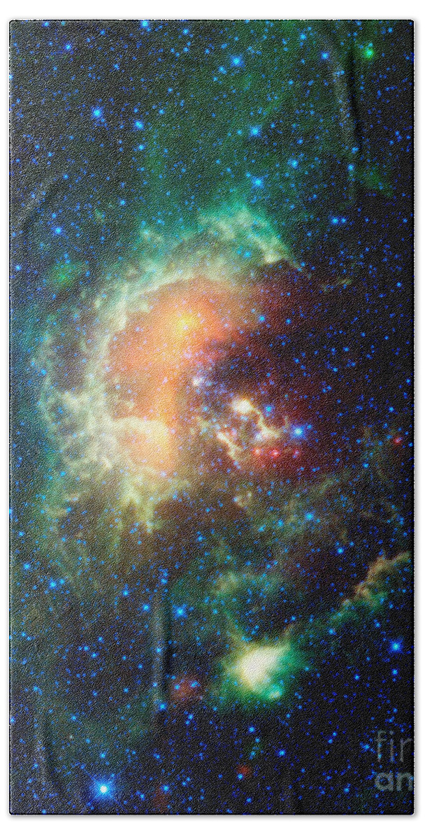 Science Beach Towel featuring the photograph Tadpole Nebula by Science Source