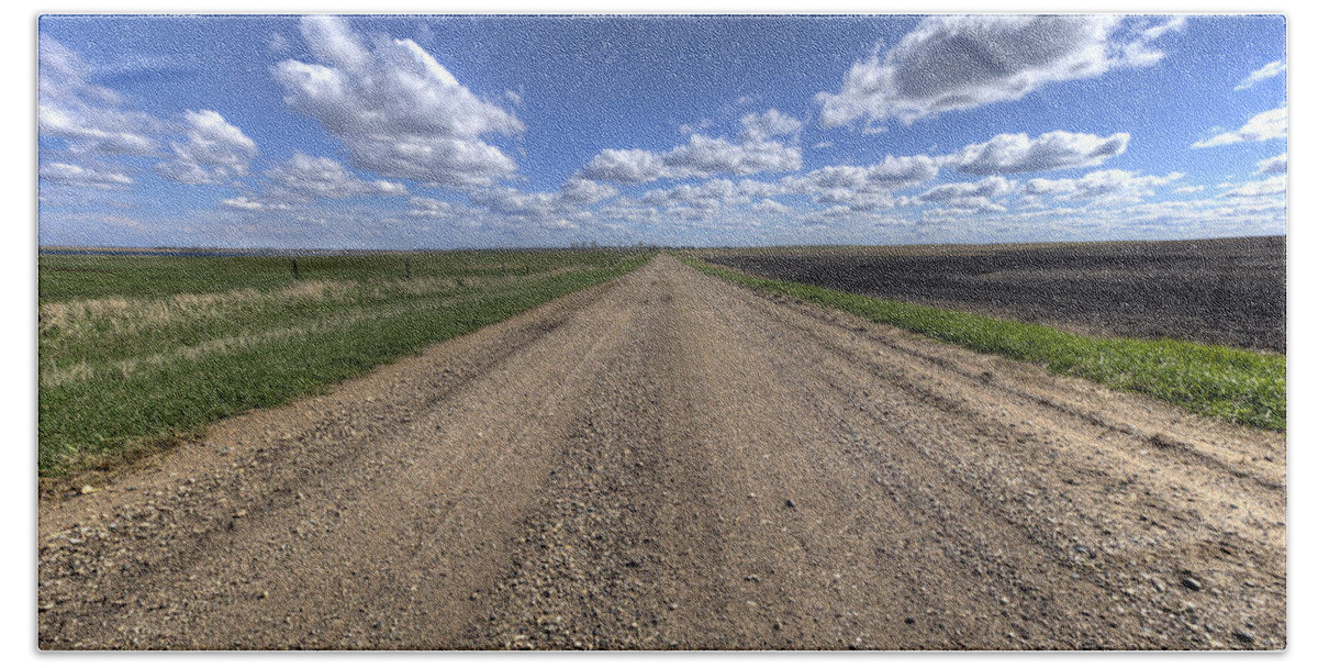 Road Beach Sheet featuring the photograph Take A Back Road by Aaron J Groen