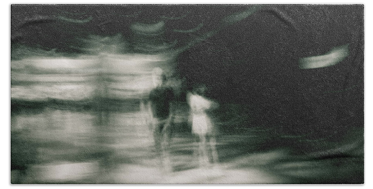 Impressionist Beach Sheet featuring the photograph Tension by Alex Lapidus
