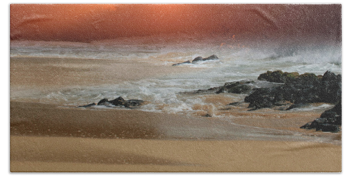 Aloha Beach Towel featuring the photograph The Birth of the Island by Sharon Mau