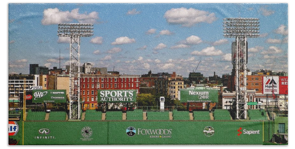 Fenway Park Collectibles Beach Sheet featuring the photograph The Classic II Fenway Park Collection by Iconic Images Art Gallery David Pucciarelli