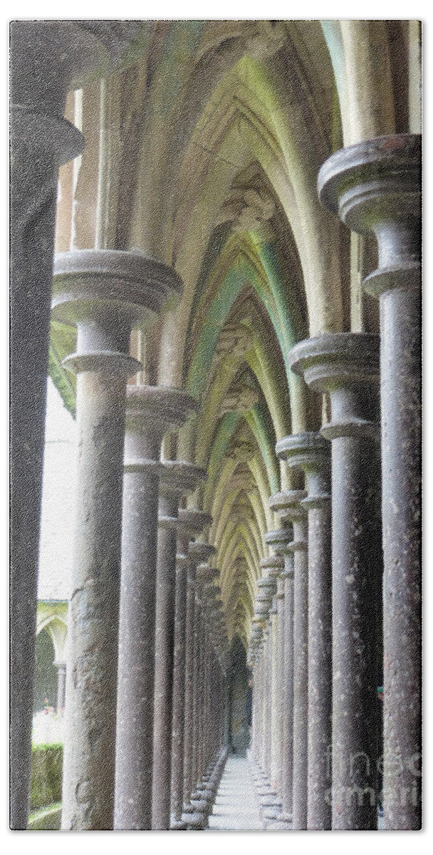 Europe Beach Towel featuring the photograph The Cloisters at the Mont 1 by Crystal Nederman