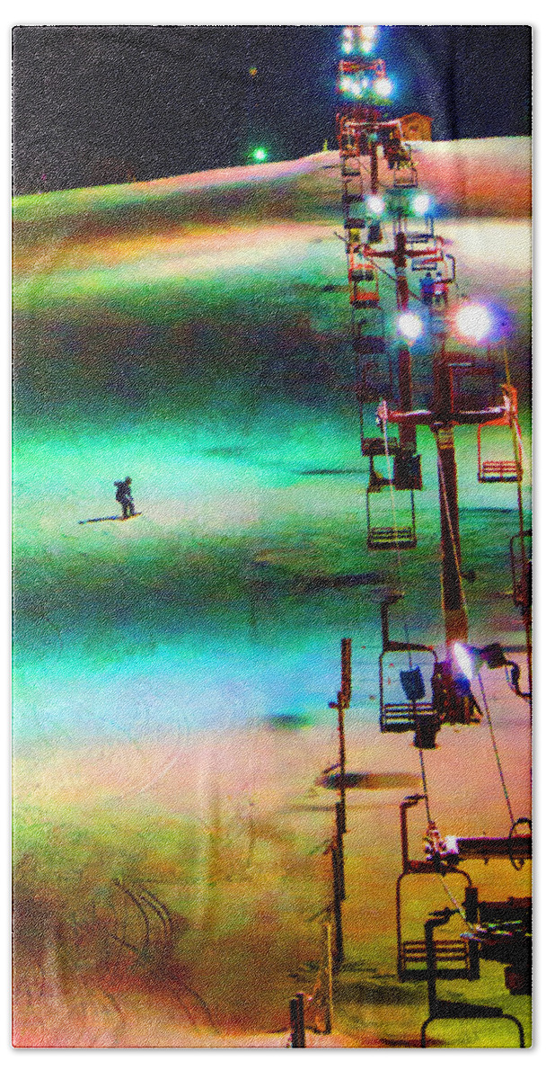 Ski Hill Beach Sheet featuring the photograph The Color Of Fun by Susan McMenamin