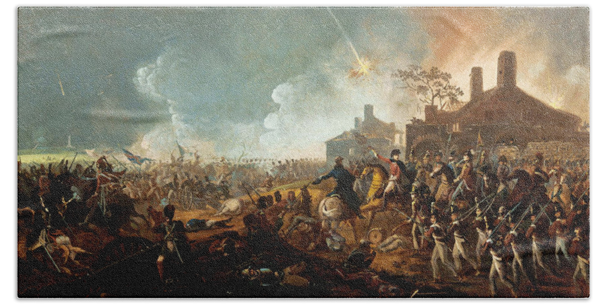 The Duke Of Wellington At La Haye Sainte The Battle Of Waterloo Beach Sheet For Sale By William Sadler