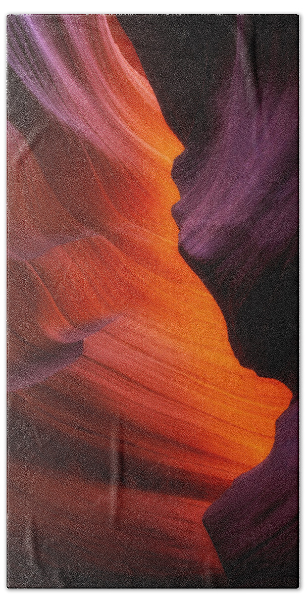 Sandstone Beach Towel featuring the photograph The Fire Within by Darren White