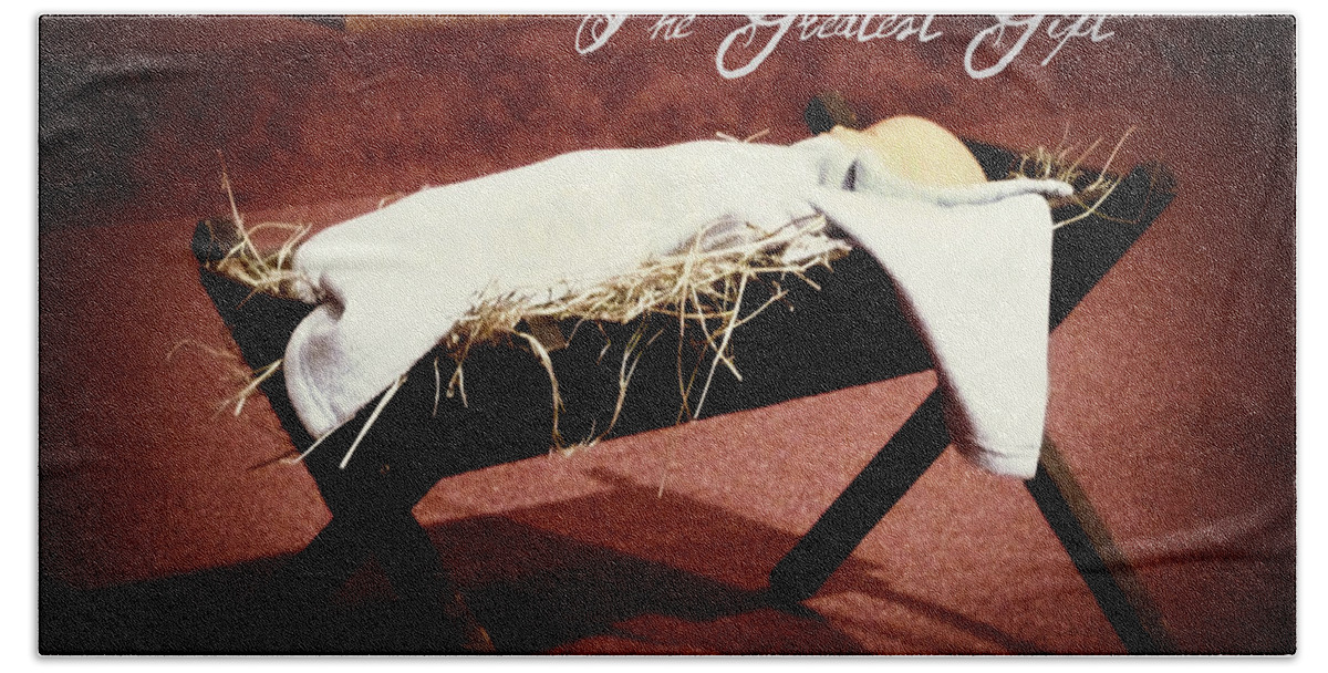 Christmas Beach Sheet featuring the photograph The Greatest Gift by Valerie Reeves