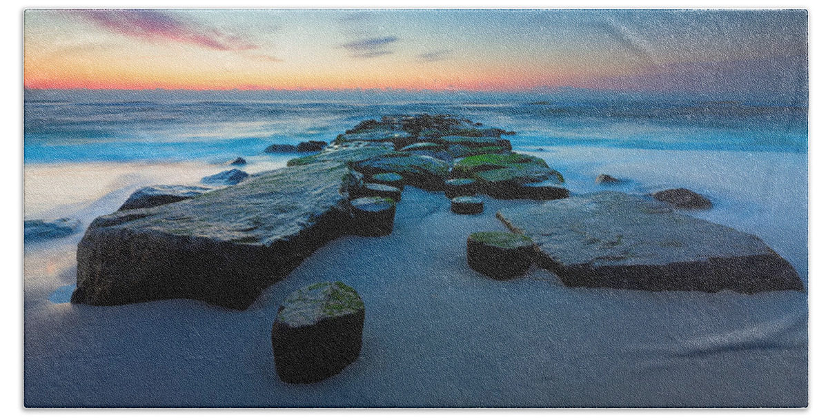 Ocean Beach Sheet featuring the photograph The Jetty by Rick Berk