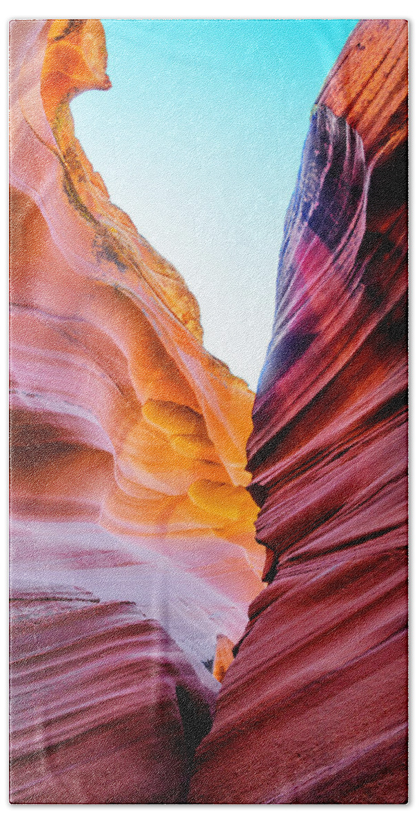 Antelope Canyon Beach Towel featuring the photograph The Mysterious Canyon 2 by Jason Chu