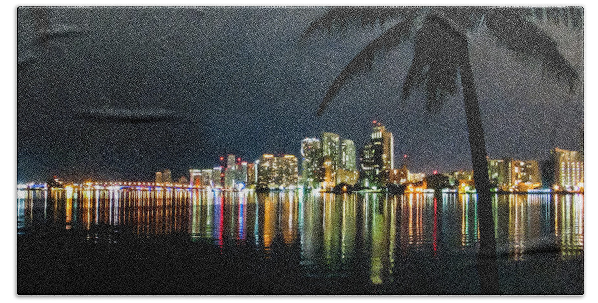 Architecture Beach Towel featuring the photograph The Painted City by Rene Triay FineArt Photos