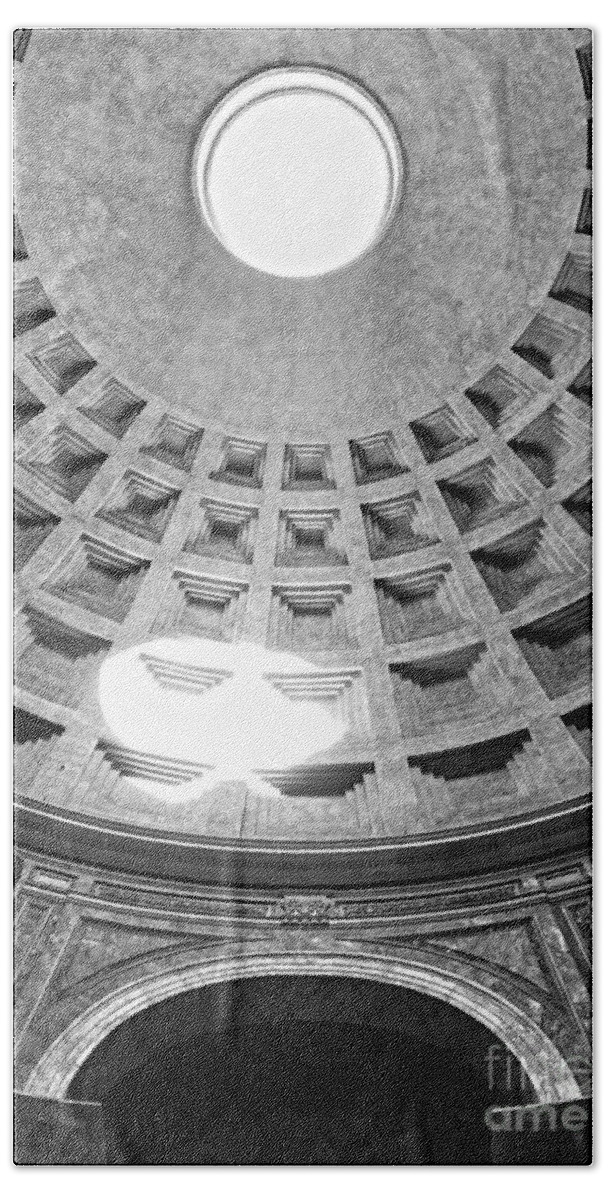 Amphitheater Beach Sheet featuring the photograph The Pantheon - Rome - Italy by Luciano Mortula