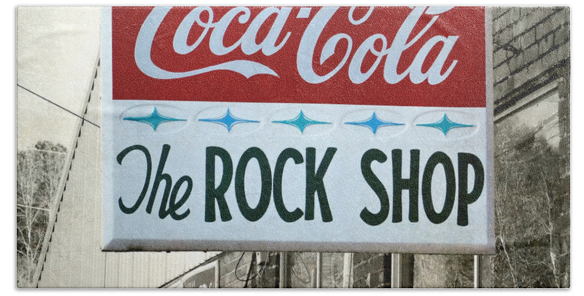 City Beach Towel featuring the photograph The Rock Shop by Pete Trenholm