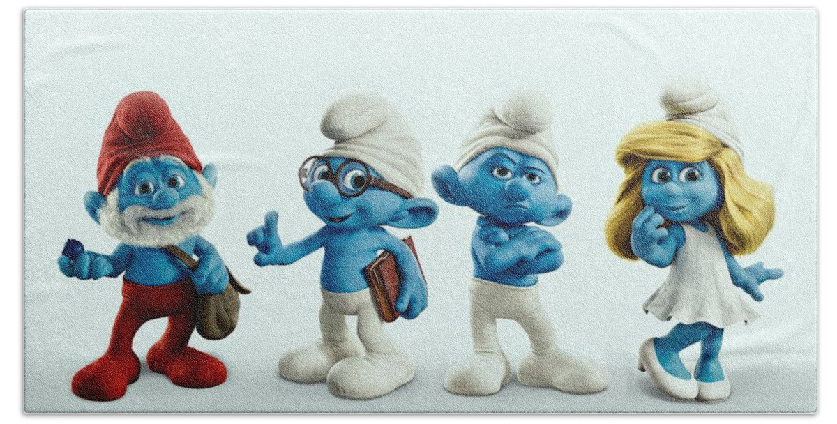 The Smurfs Towel for Sale by Movie Poster