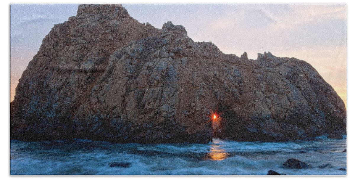 Landscape Beach Towel featuring the photograph The Star of Pfeiffer by Jonathan Nguyen