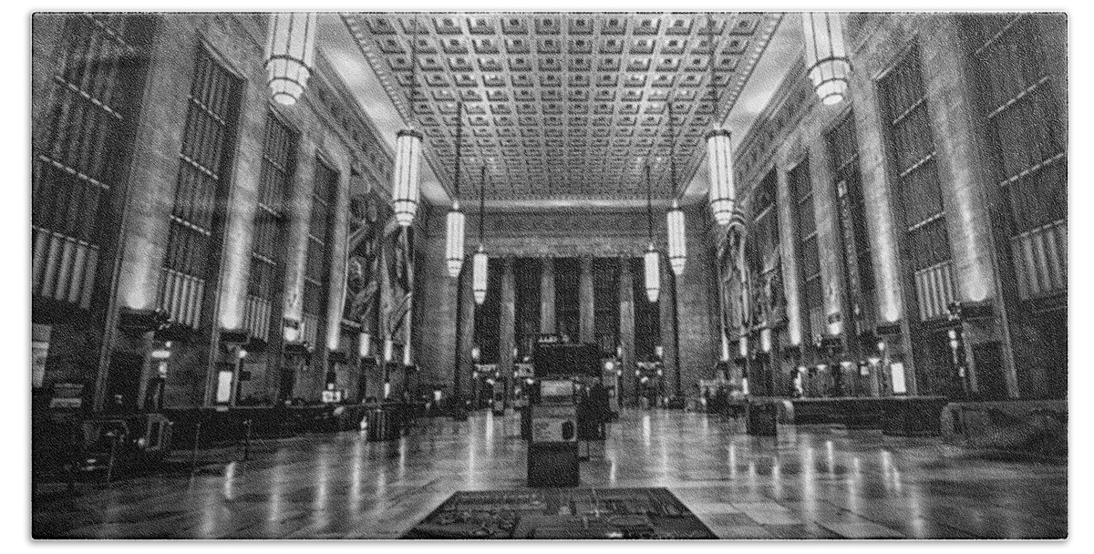 30th Street Station Beach Towel featuring the photograph The Station by Rob Dietrich