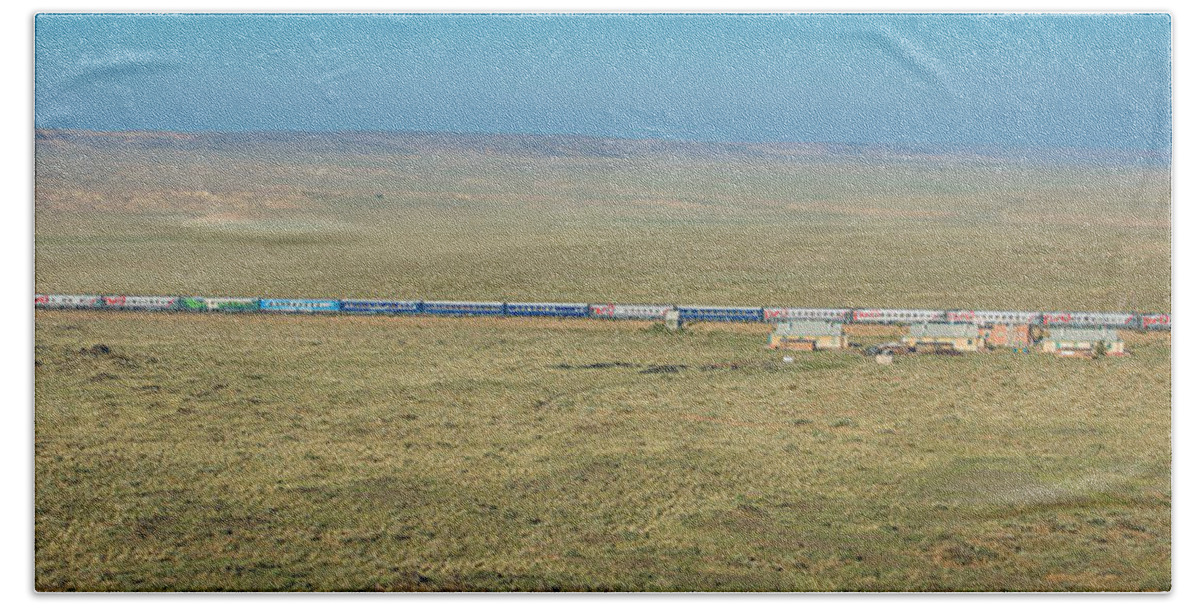 Train Beach Towel featuring the photograph The Trans Siberian Express by Andrew Matwijec