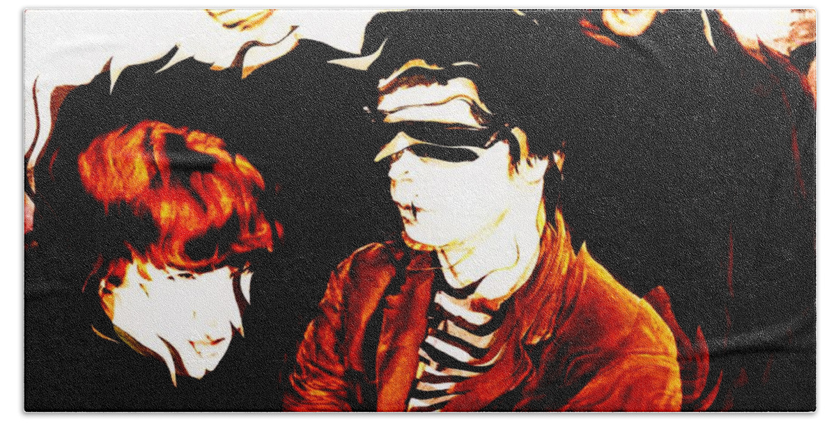 Fractal Art Beach Towel featuring the digital art The Velvet Underground by Elizabeth McTaggart