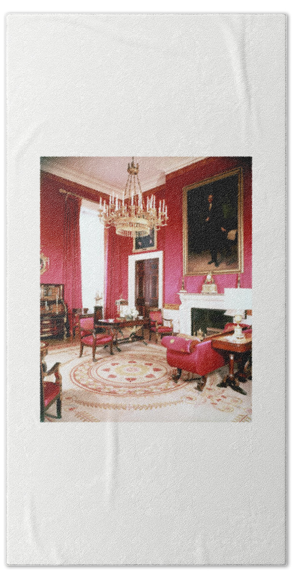 The White House Red Room Beach Towel