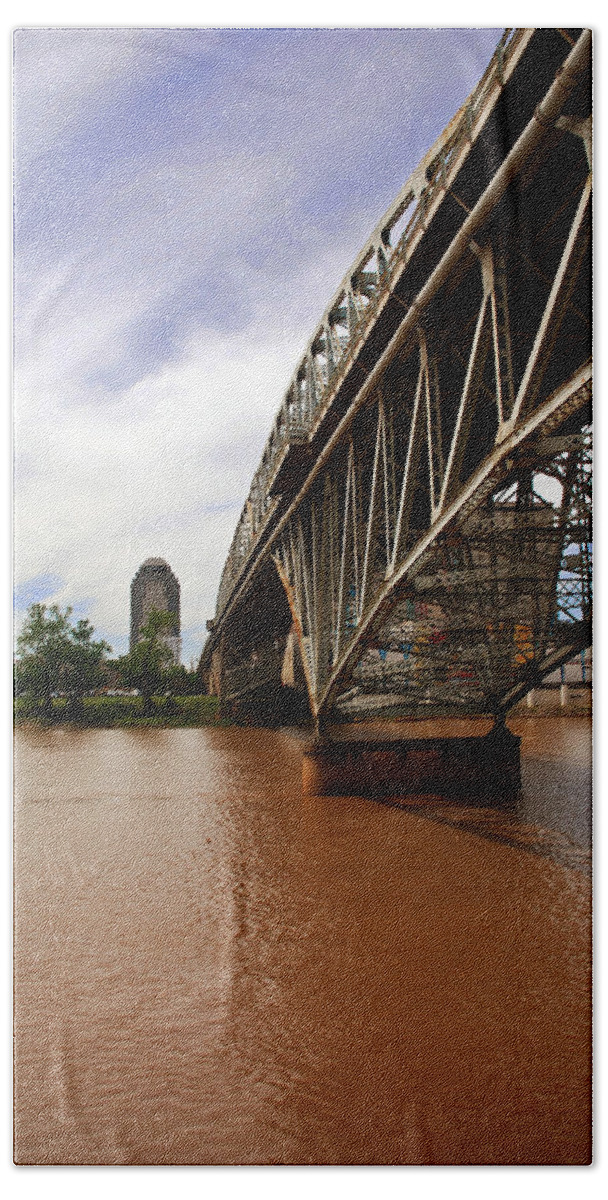 Shreveport Beach Towel featuring the photograph They don't call it Red River for nothing by Max Mullins