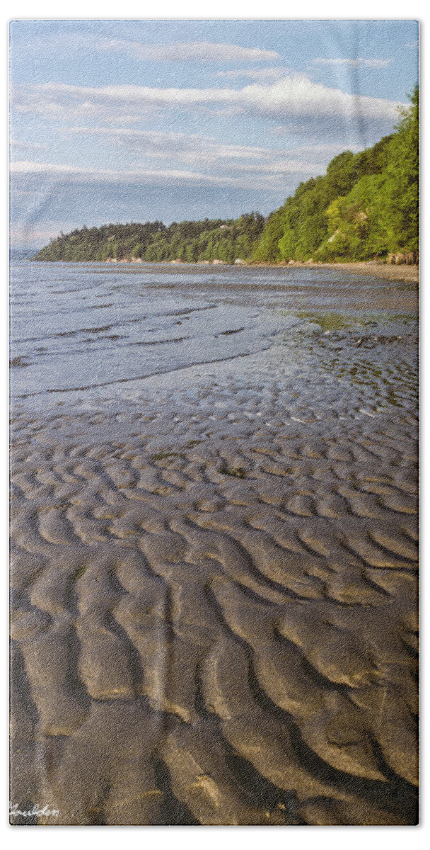 Beach Beach Sheet featuring the photograph Tidal Pattern in the Sand by Jeff Goulden